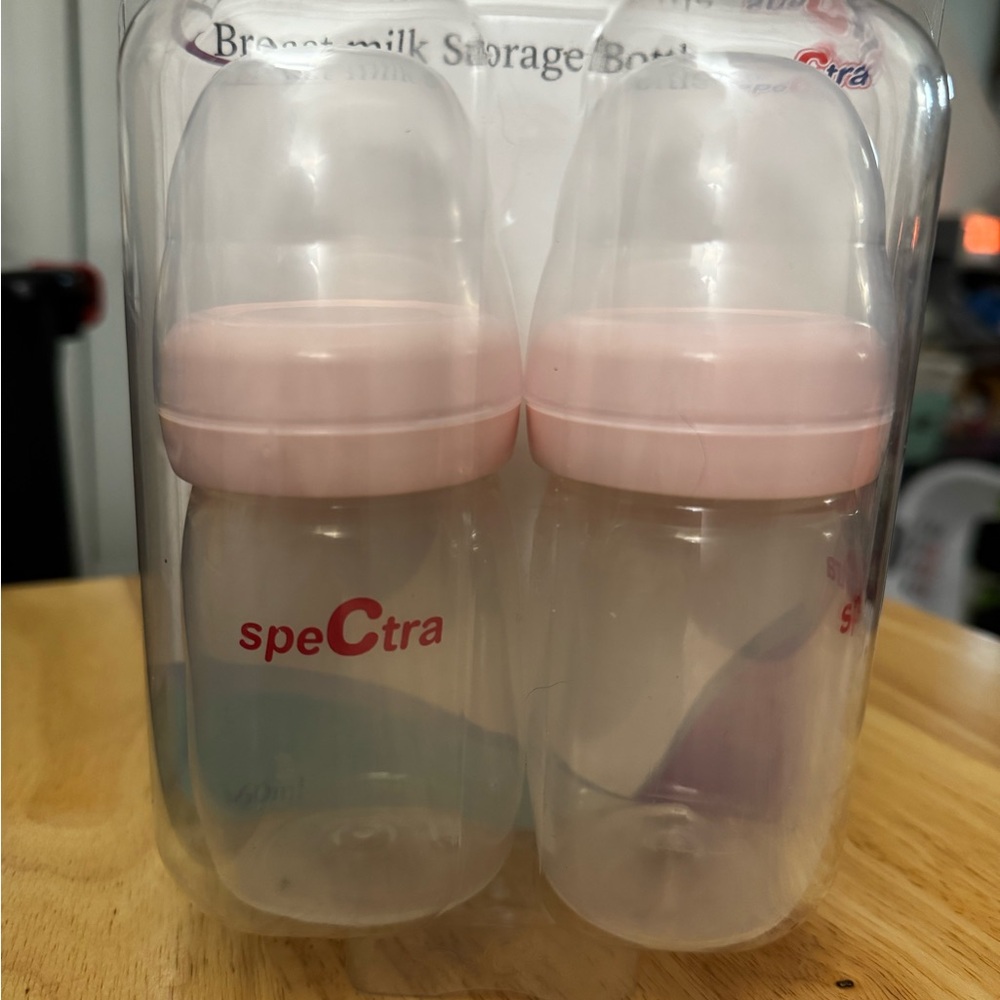 Spectra Pink Breast Milk Storage Bottles